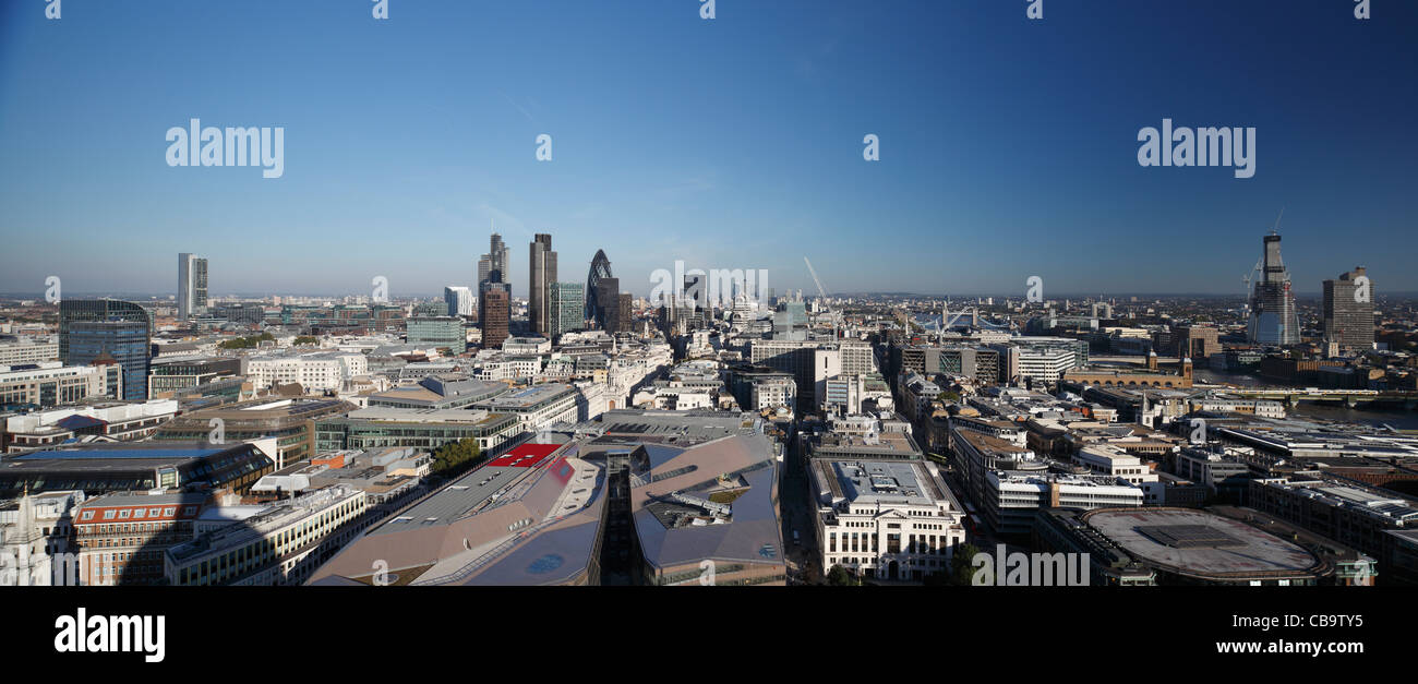 City of London Panorama Stock Photo