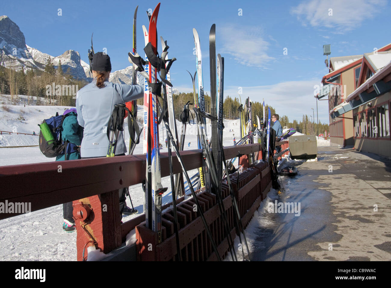 Canmore Nordic Ski Center Canmore, Alberta Stock Photo Alamy