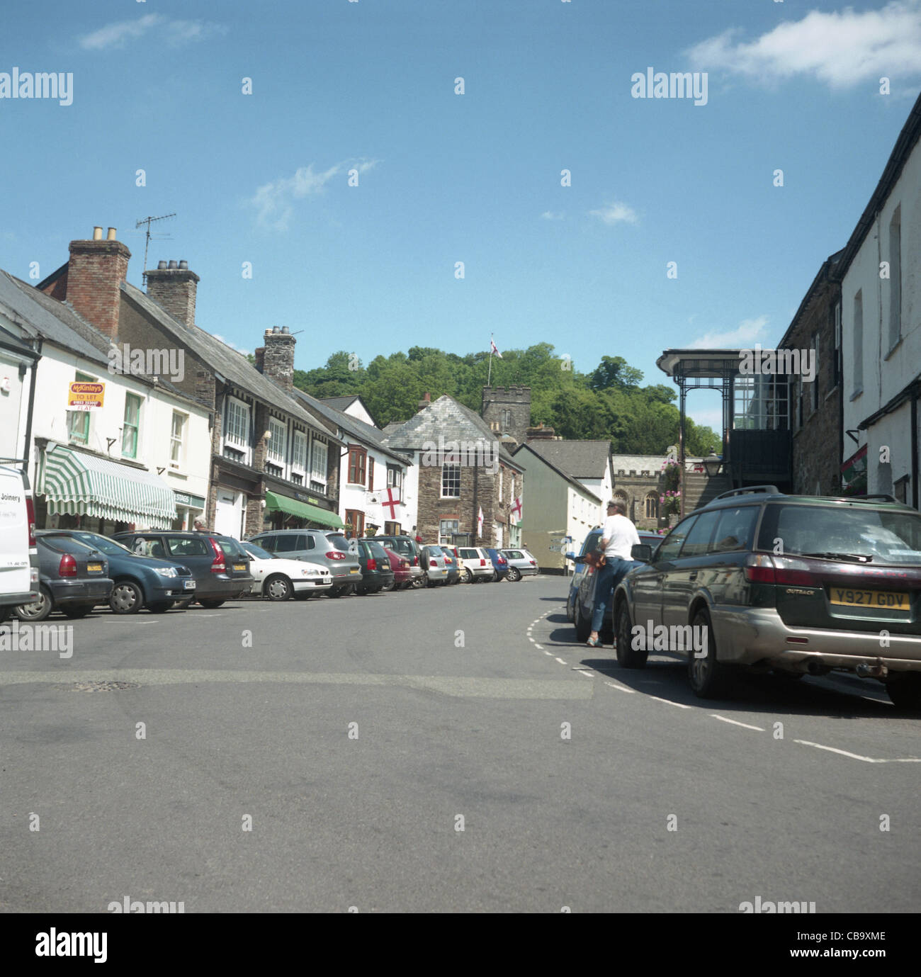 Street scenes of Dulverton, Exmoor, North Devon, UK Stock Photo