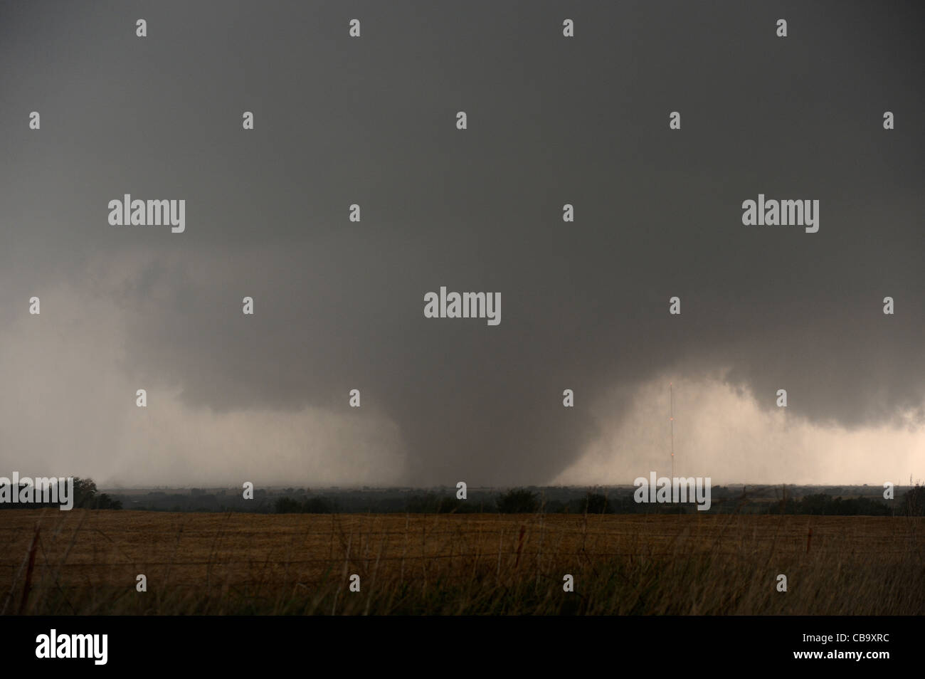 EF-5 tornado northwest of Oklahoma City Stock Photo