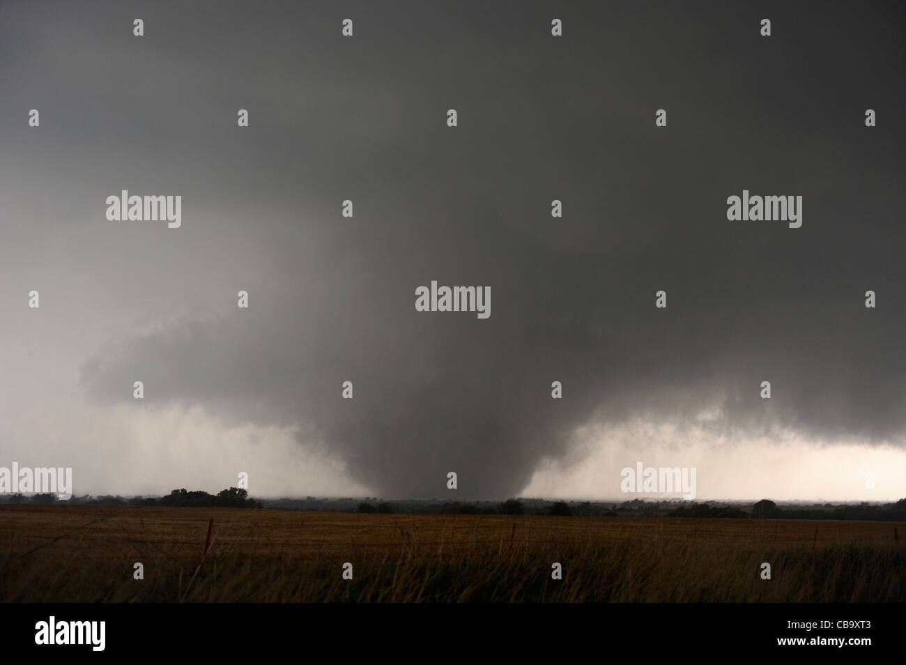 EF-5 tornado northwest of Oklahoma City Stock Photo