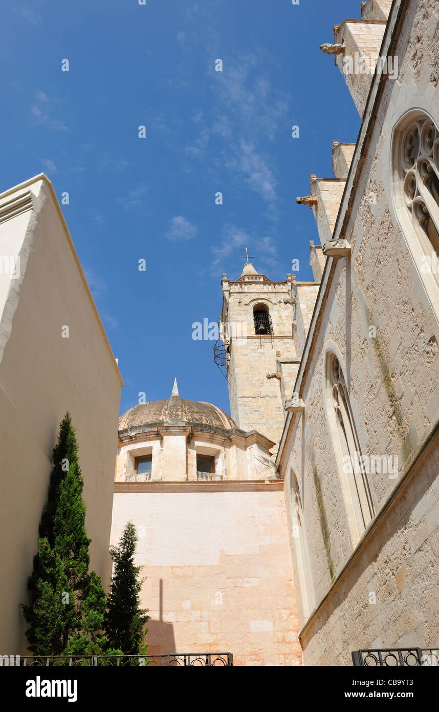 The Cathedral in Ciutadella, the old capital of Menorca, Spain Stock ...