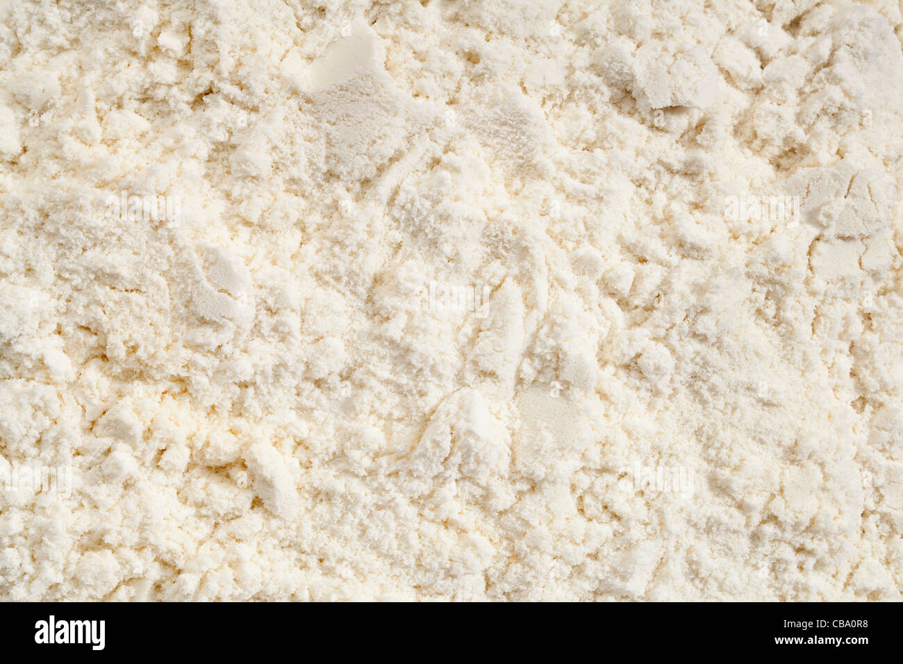 background of white whey protein isolate powder Stock Photo