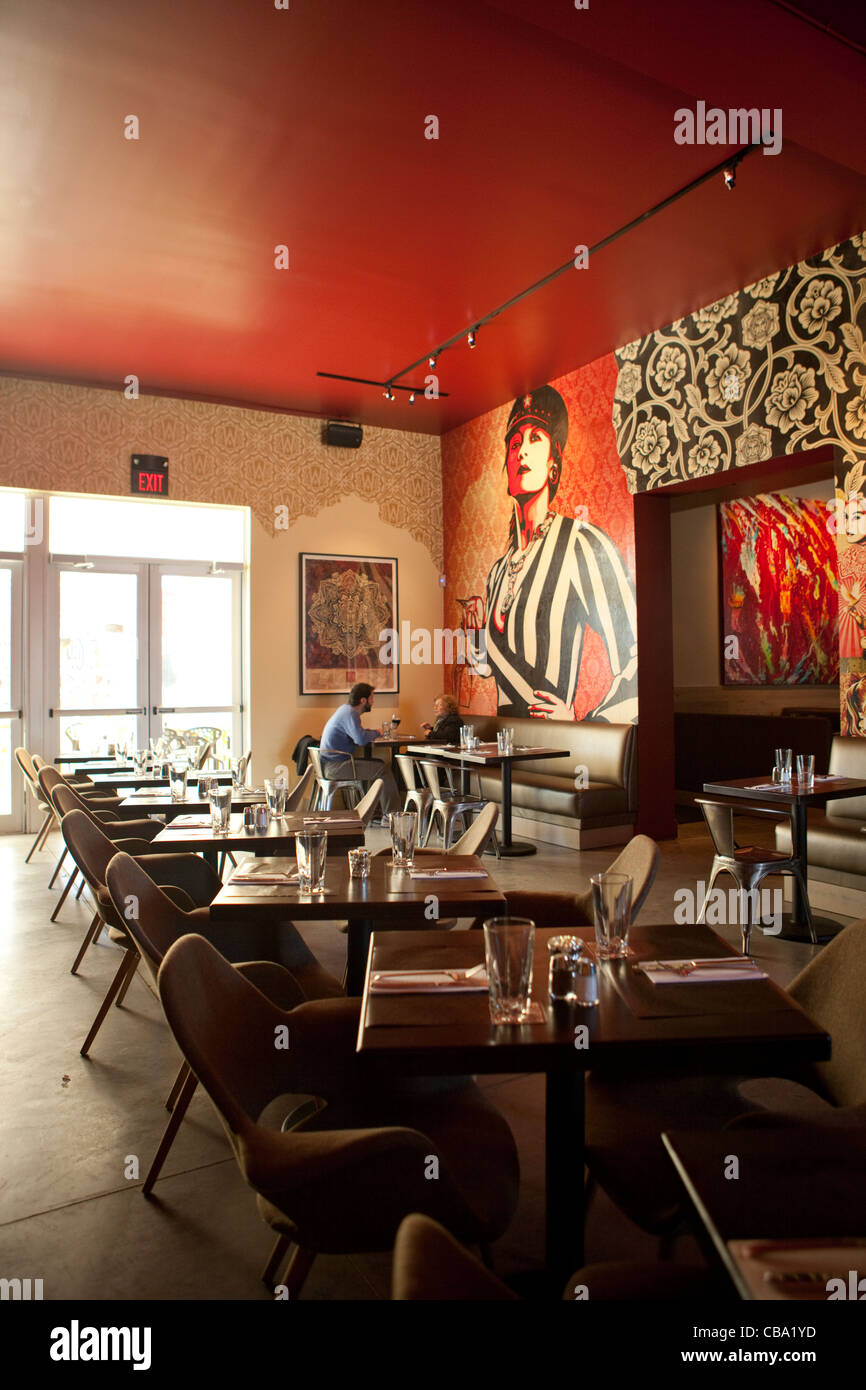 The Interior Of Wynwood Kitchen And Bar In Miami Florida Is Covered