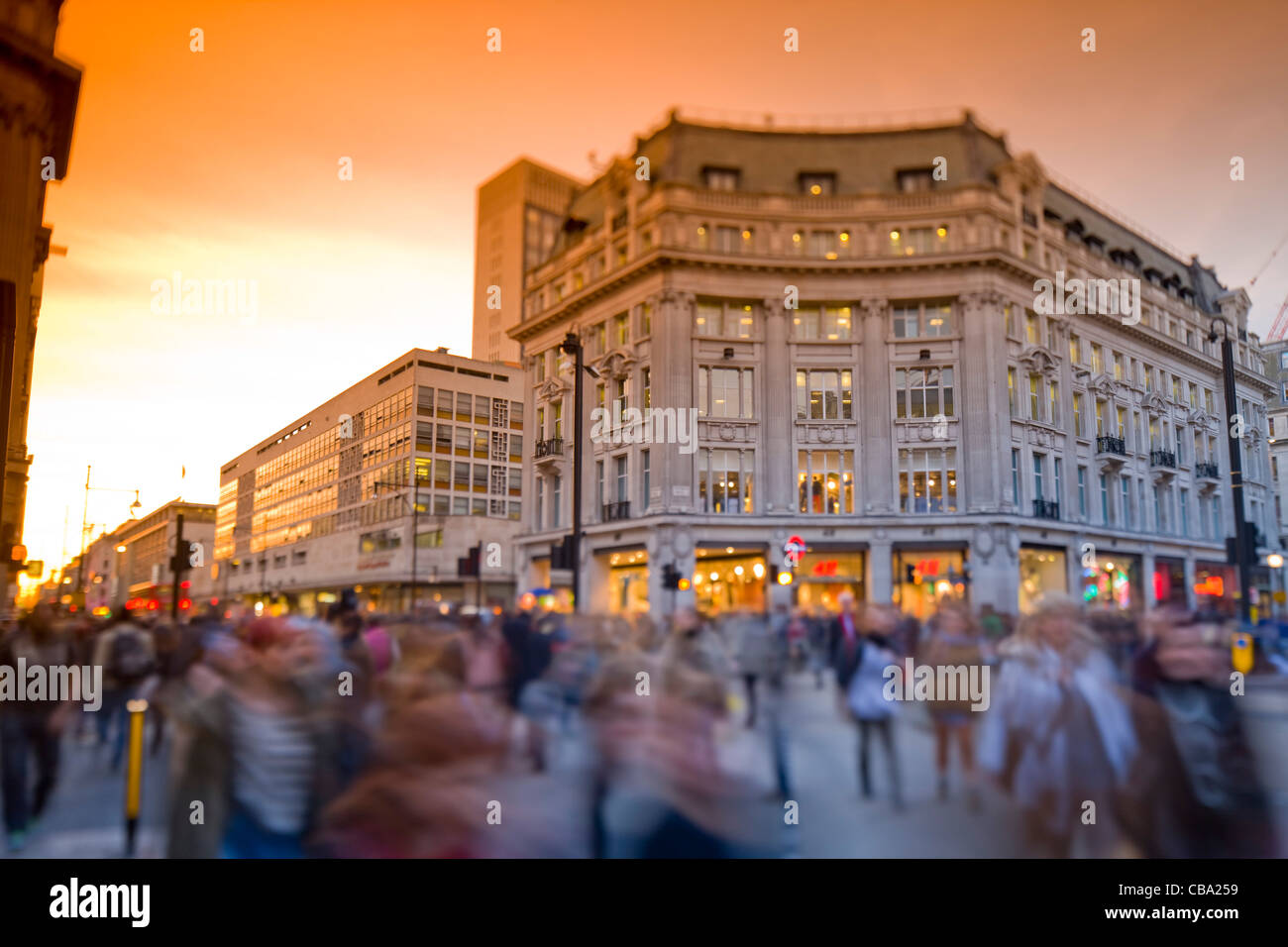 London Oxford Circus Stock Photo Alamy