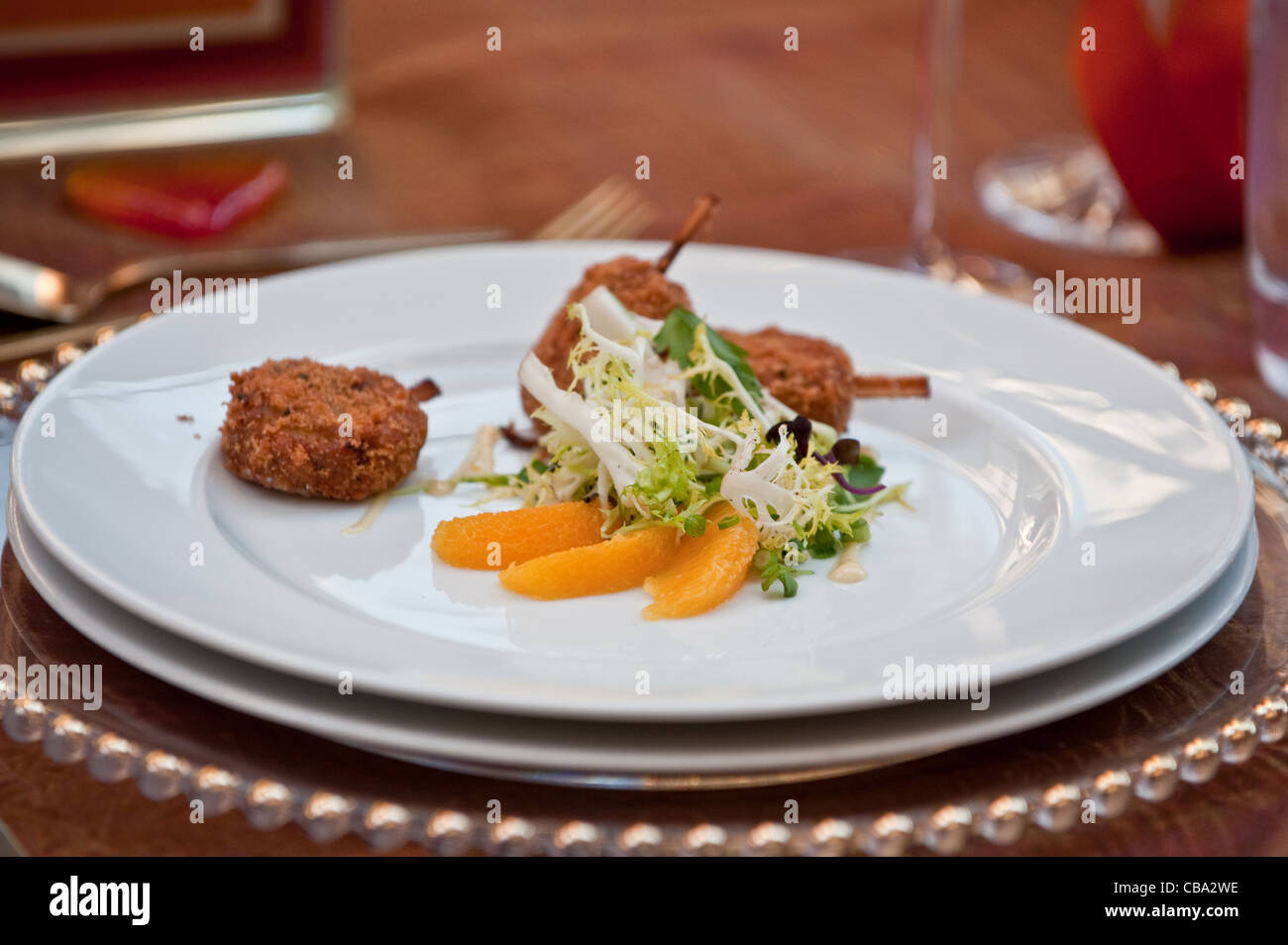 A beautifully arranged food plate Stock Photo Alamy