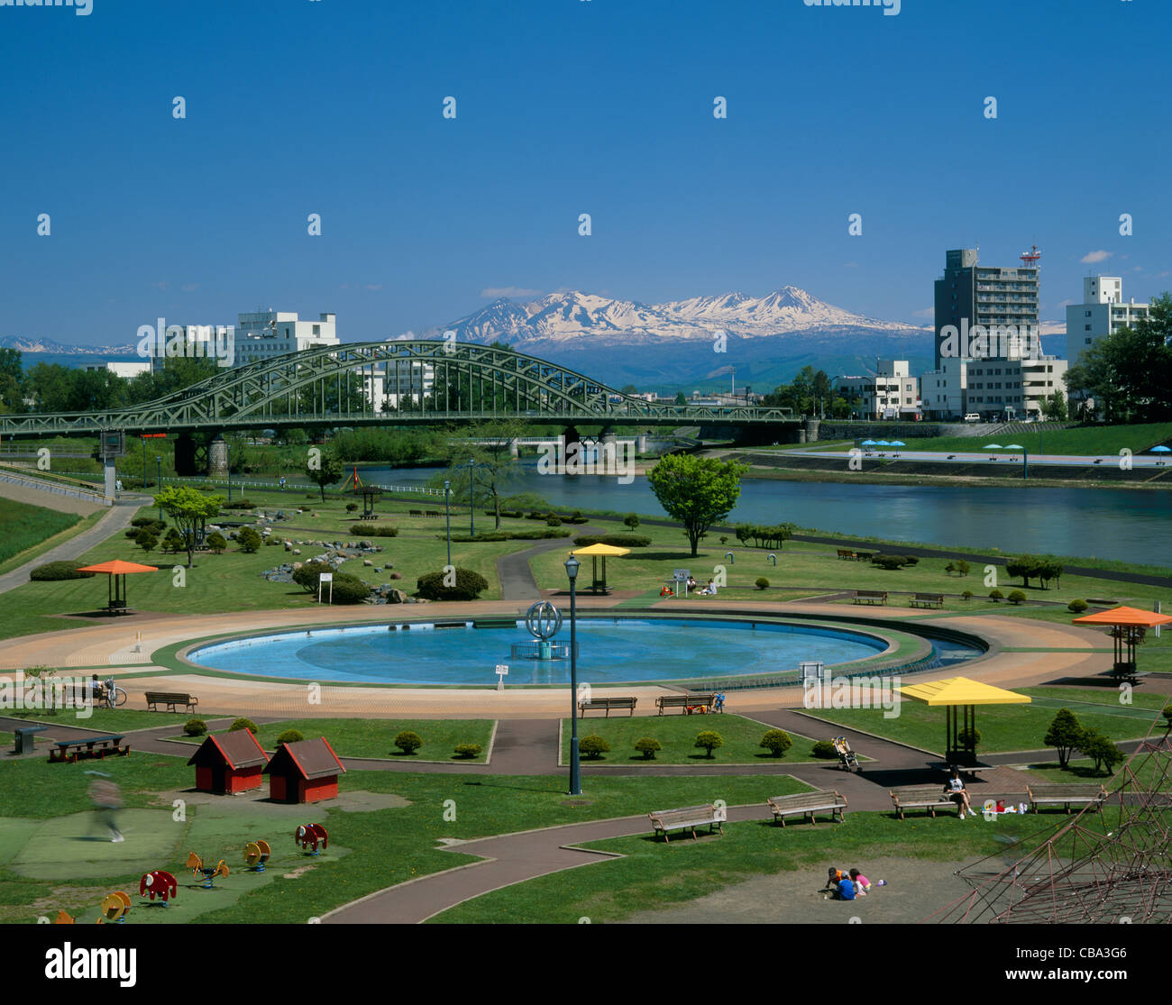 Asahikawa Riverine Park, Asahikawa, Hokkaido, Japan Stock Photo - Alamy