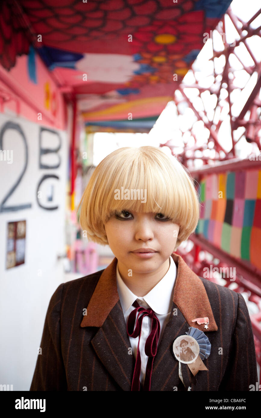 'Design Festa' cafe and exhibition space, in Harajuku, in Tokyo, Japan Stock Photo