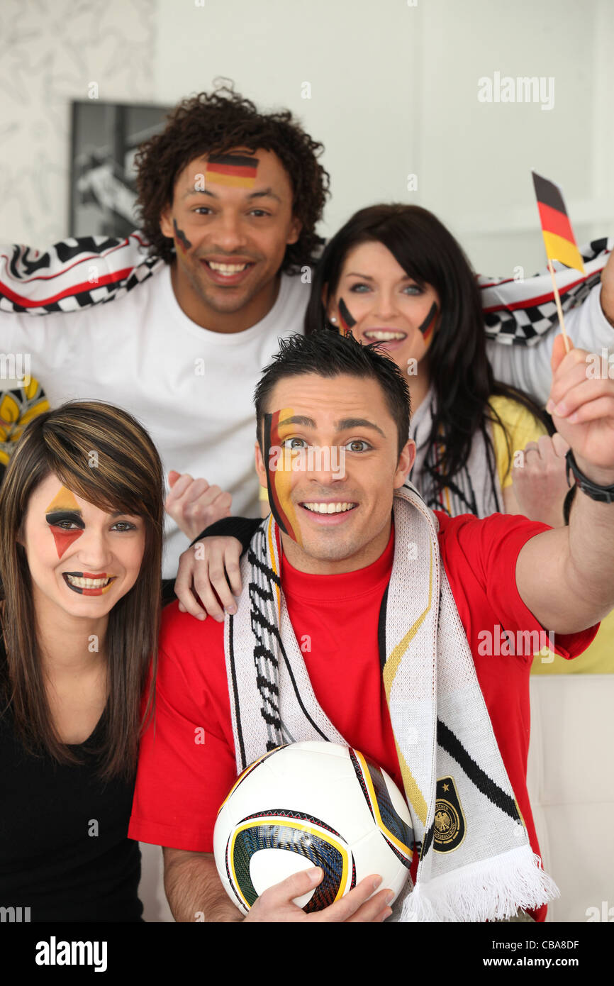 German football fans Stock Photo Alamy
