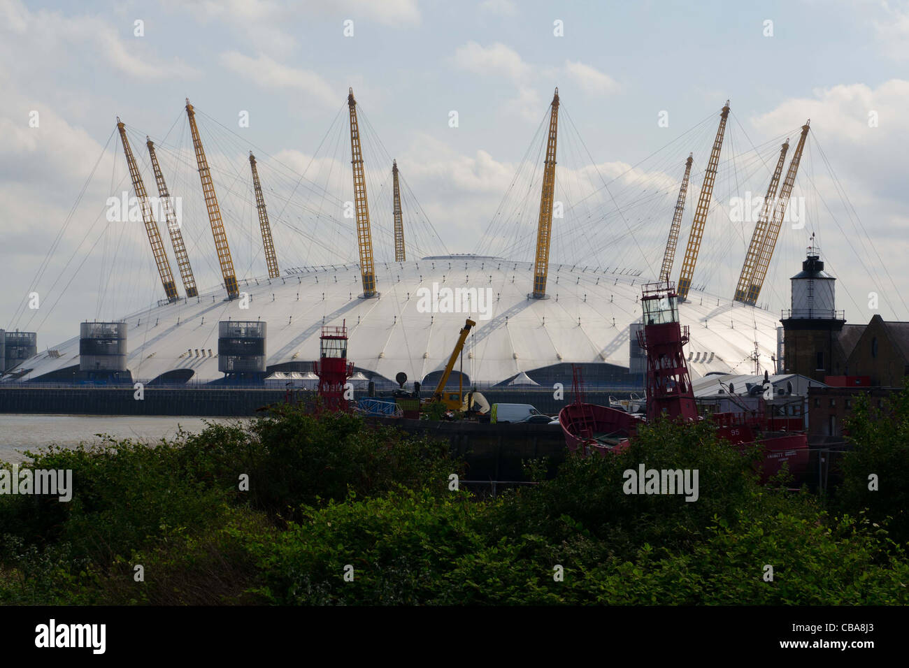 North Greenwich Arena(Artistic Gymnastics, Trampoline, Basketball), May 29th, 2011 - Olympic and Paralympic Games (LOCOG) London Stock Photo