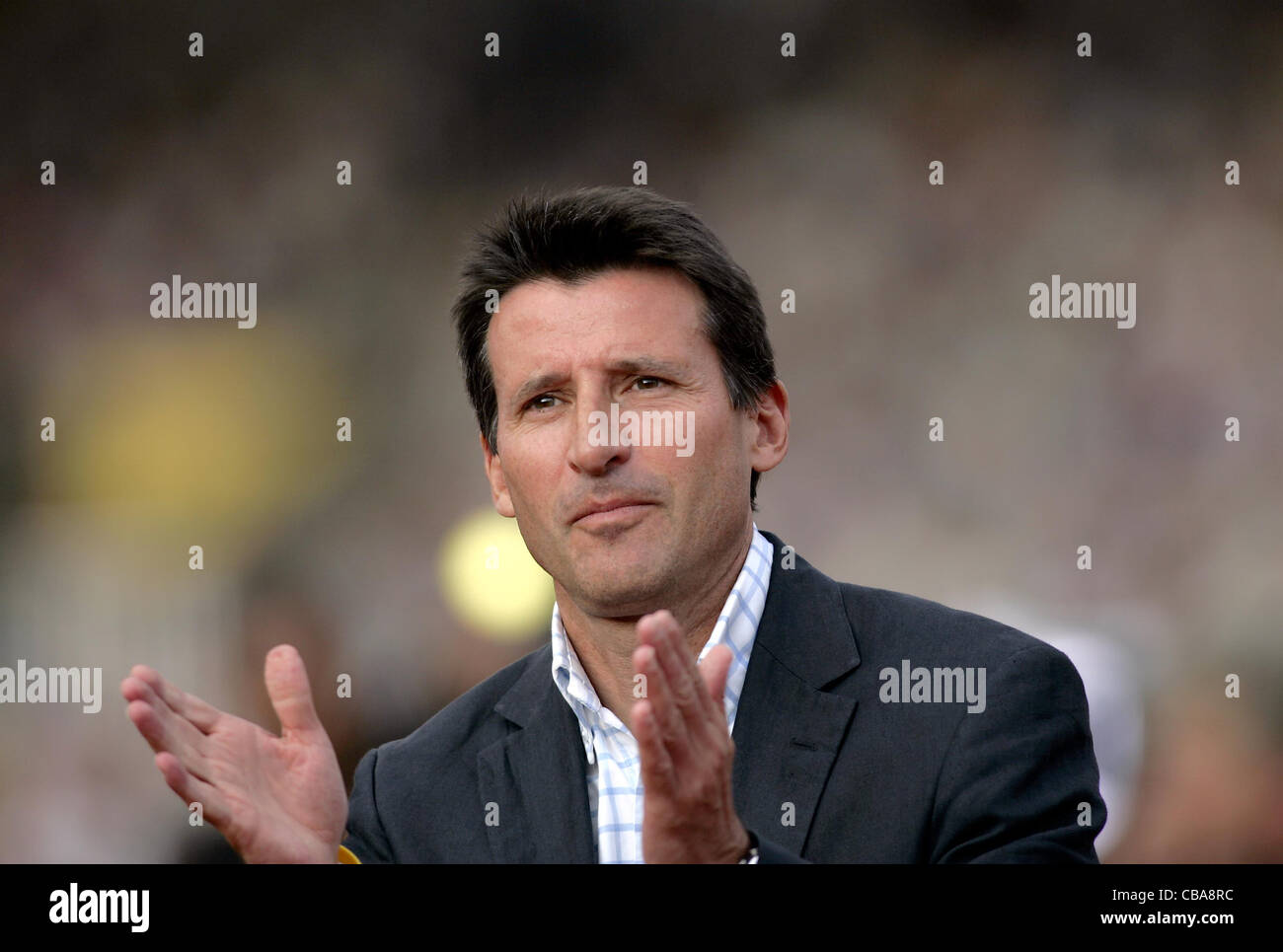 22 July 2005: Seb Coe at the London Grand Prix at Crystal Palace. Photo: Glyn Kirk/Actionplus Stock Photo