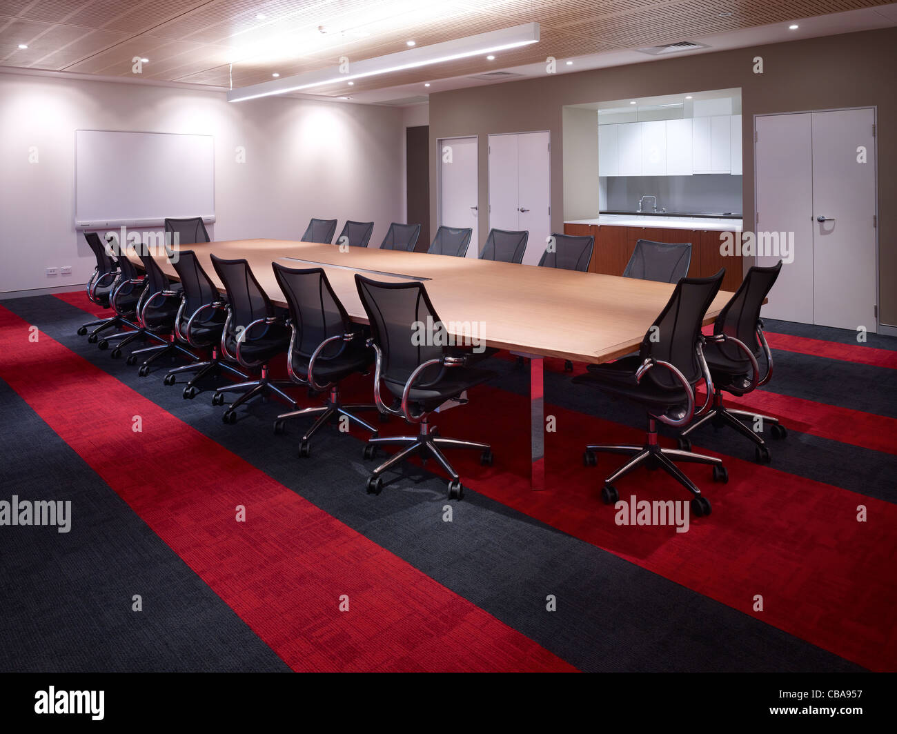 Modern board room Stock Photo