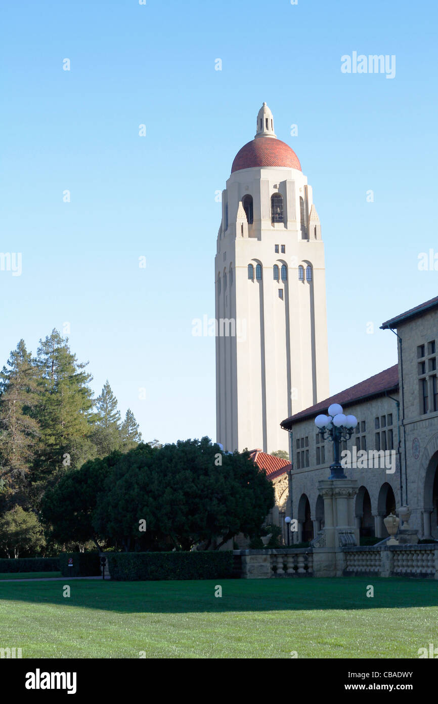 Hoover Tower at Stanford University Stock Photo