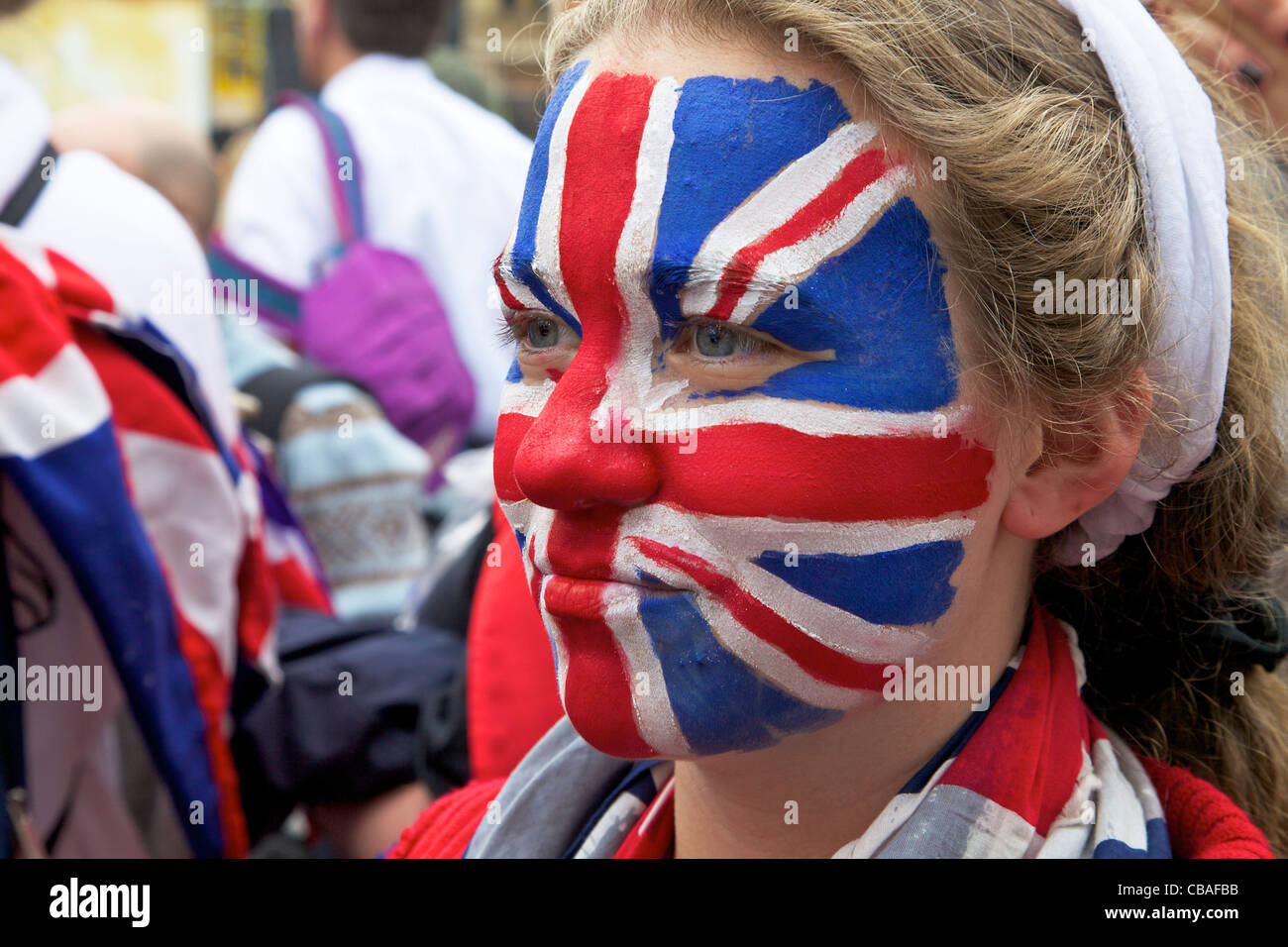 Union Jack Face Paint