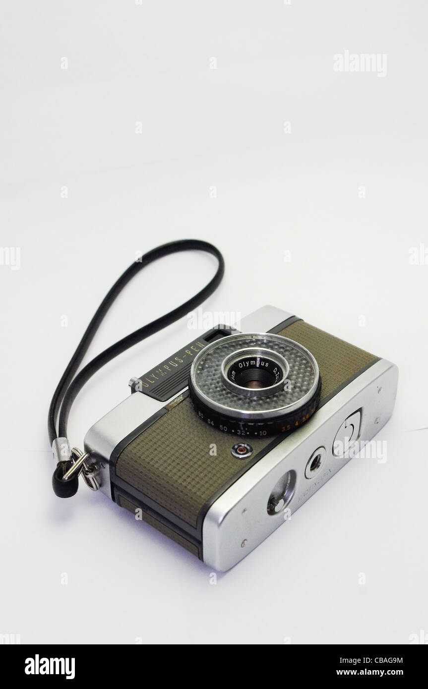 olympus classic half frame camera, PENEE Stock Photo Alamy