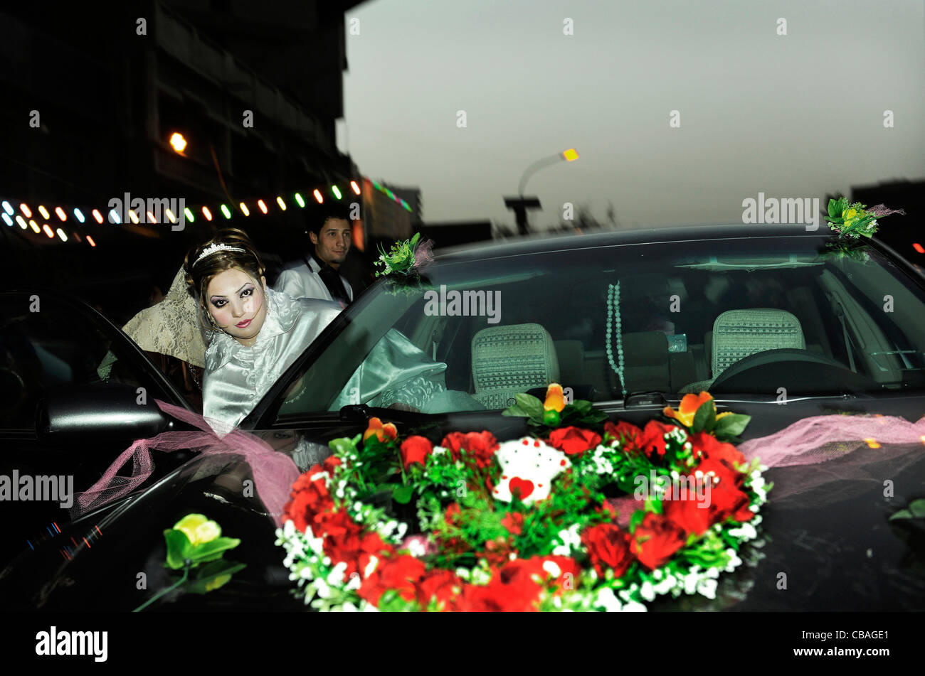 Iraq, Baghdad. At the wedding photographer. Stock Photo