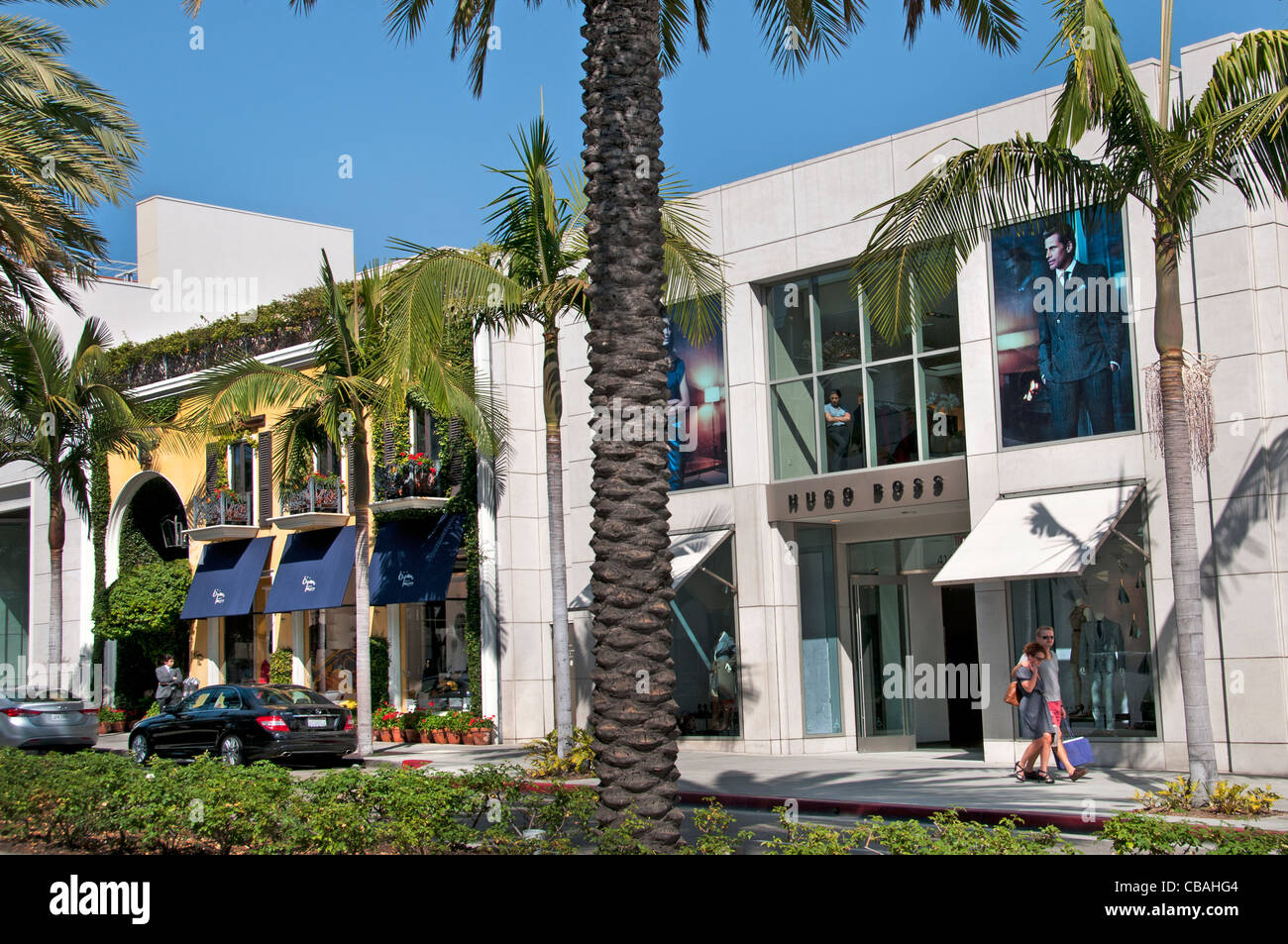 Rodeo Drive Beverly Hugo Boss Fashion Shop Store boutiques shops Beverly  Hills Los Angeles California United States Stock Photo - Alamy