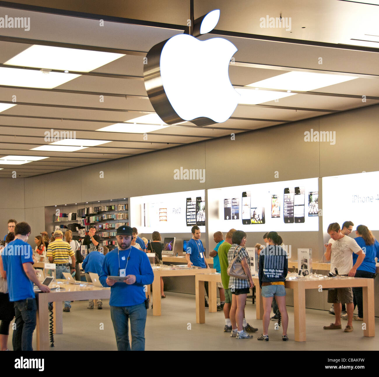 iPad Apple iPod  Apple Store Shop United States Apple Store Los Angeles United States Stock Photo