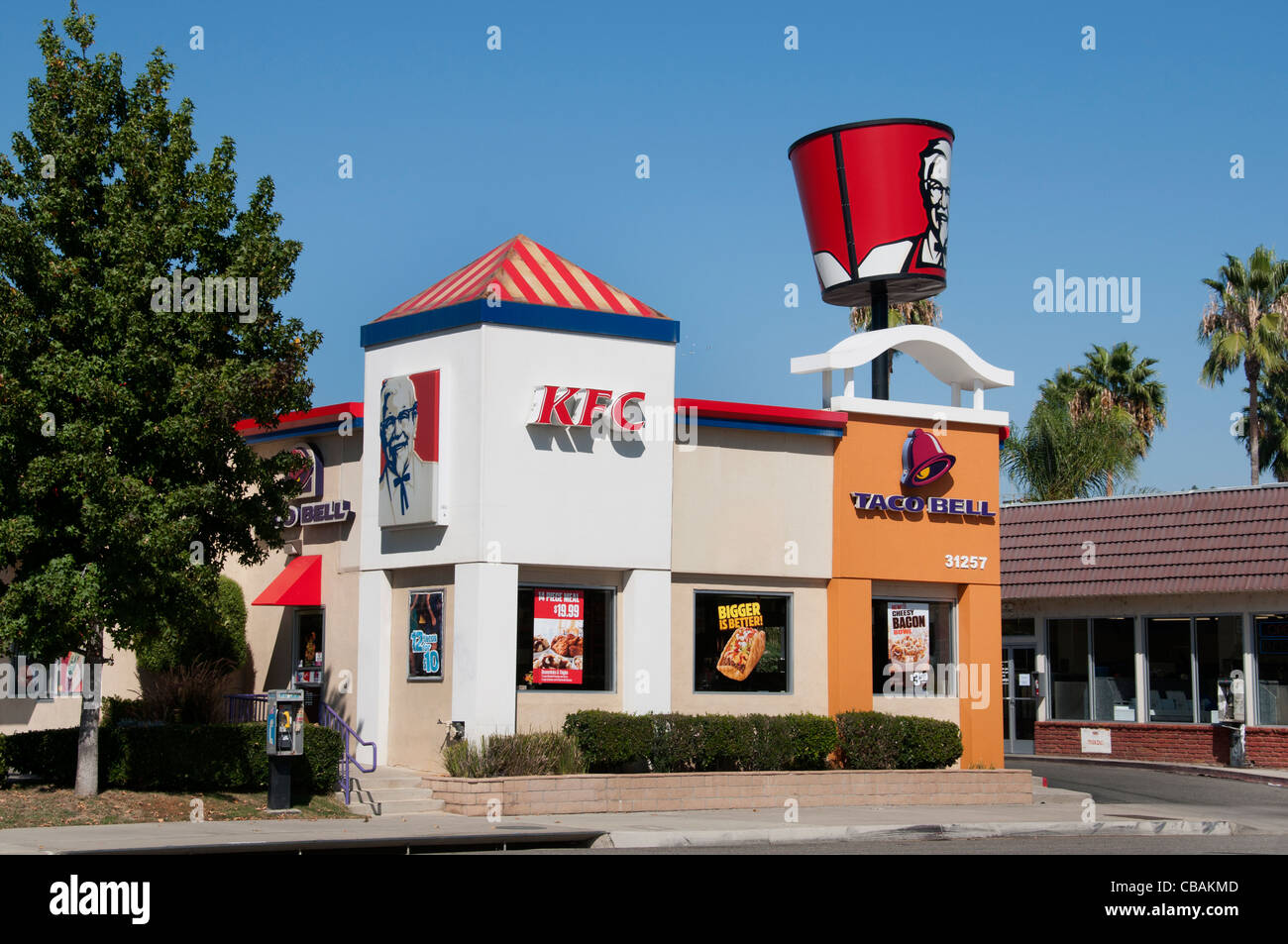 KFC Kentucky Fried Chicken Lake Elsinore California United States of America American Stock Photo
