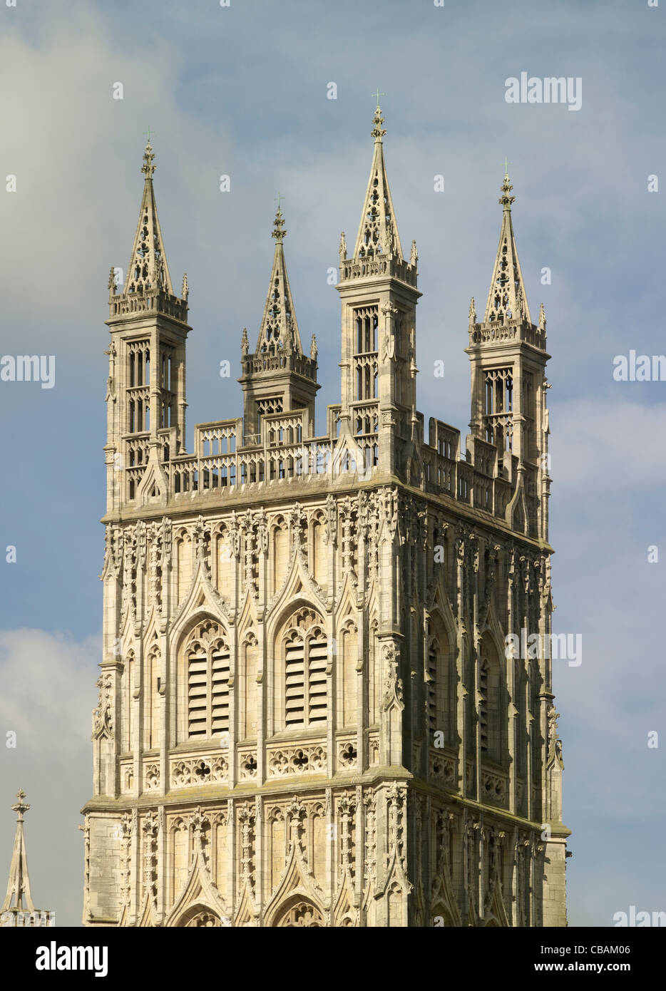 Gloucester Cathedral tower Stock Photo