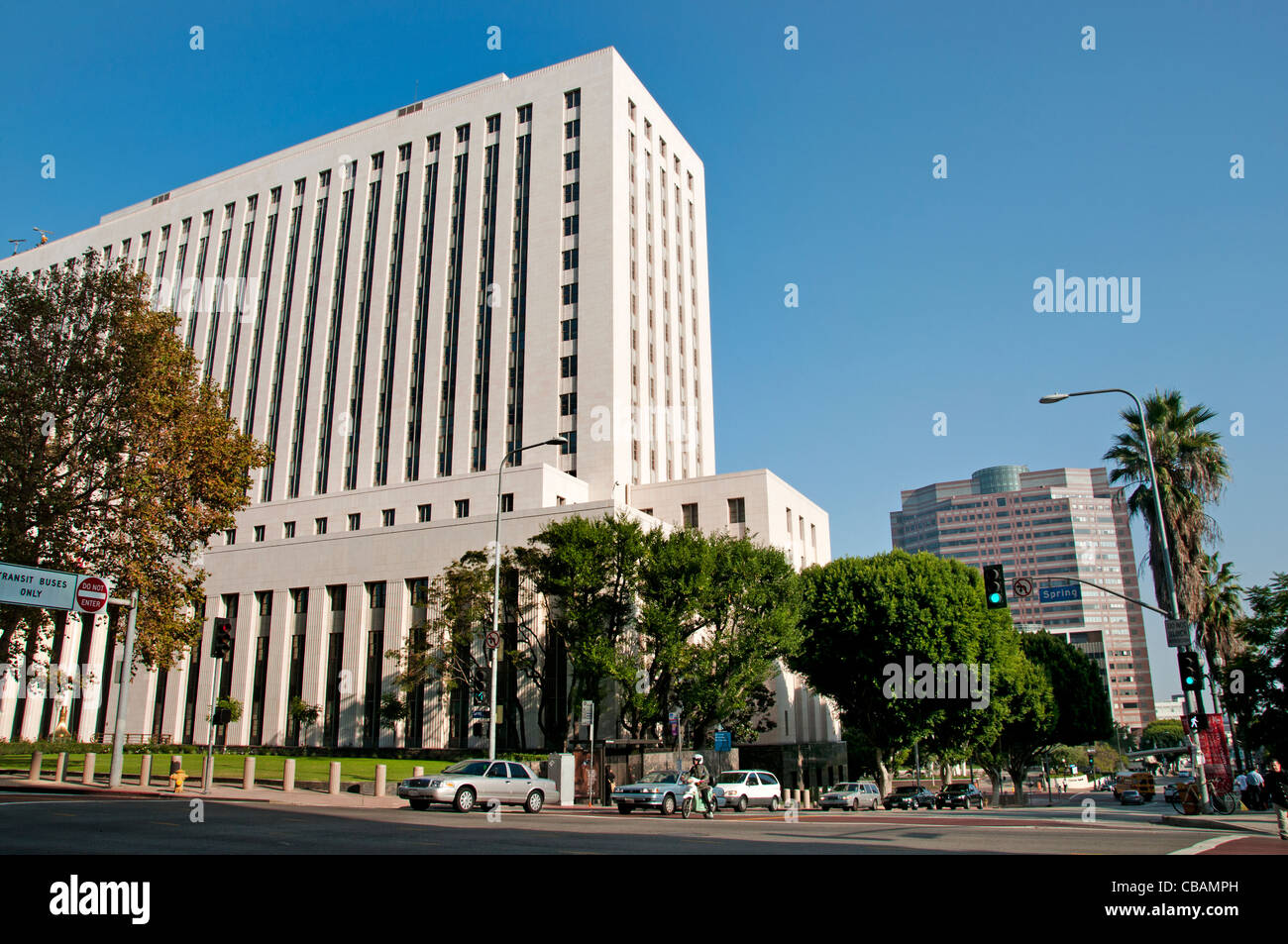 Dow Town City of Los Angeles United States of America American USA Stock Photo