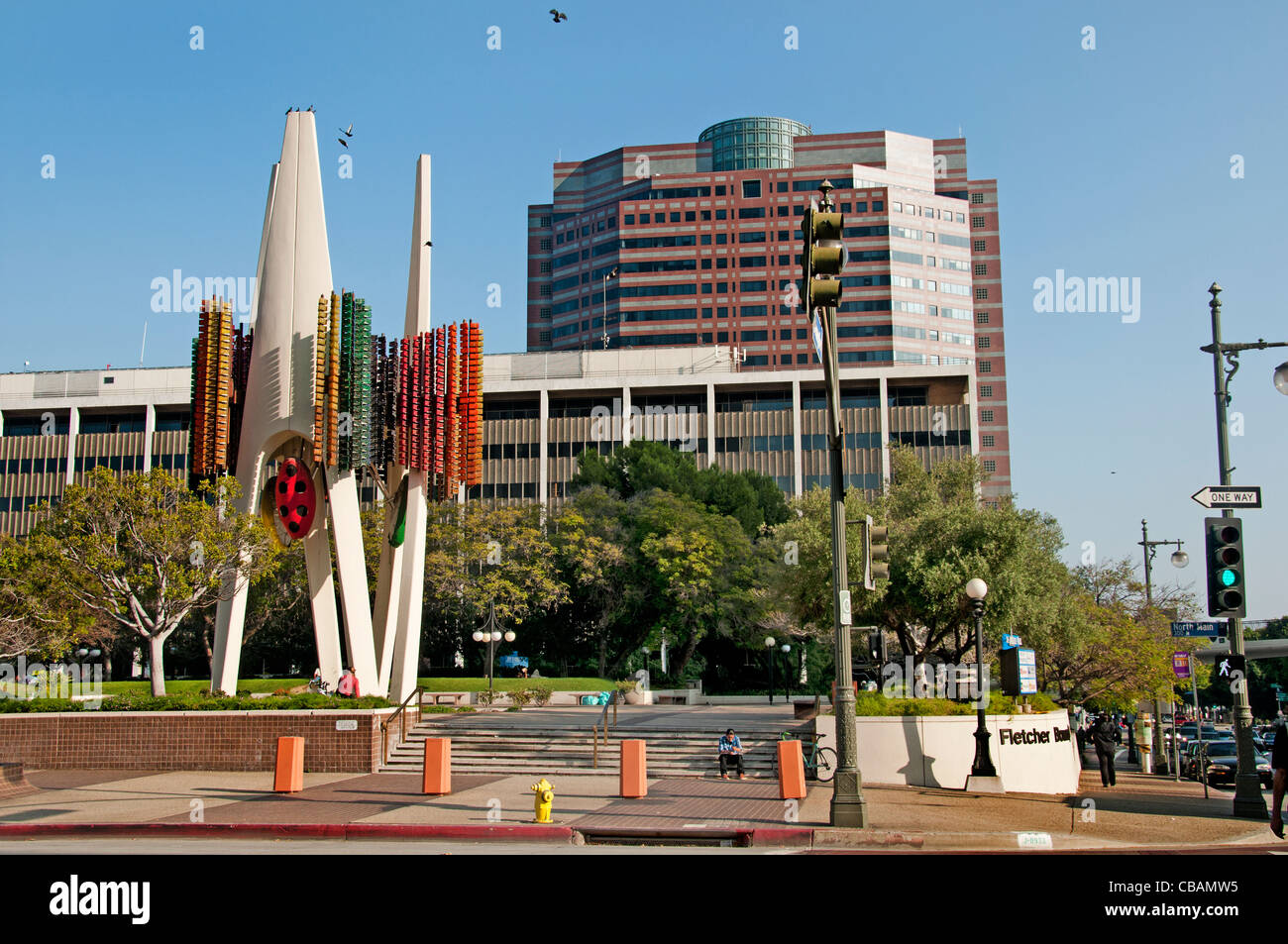 Dow Town City of Los Angeles United States of America American USA Stock Photo