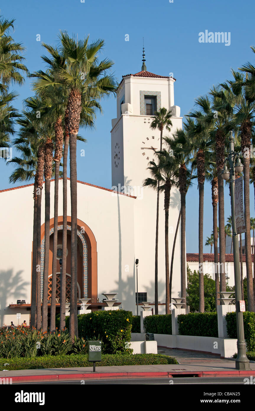 Union Station  Dow Town City of Los Angeles United States of America American USA Stock Photo