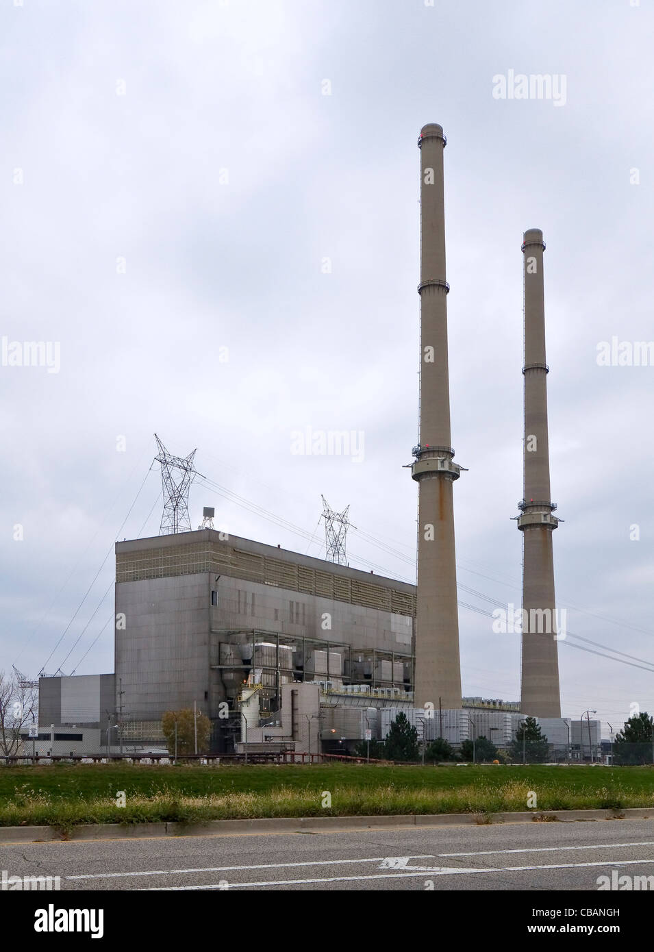 Coal burning power plant Stock Photo Alamy