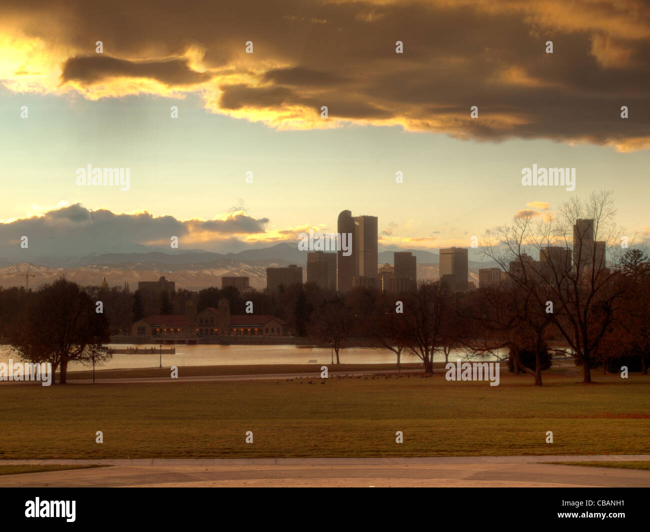 A View Of Denver Colorado Downtown Right Before Sunset Stock Photo Alamy A View Of Denver Colorado Downtown Right Before Sunset Stock Photo Alamy
