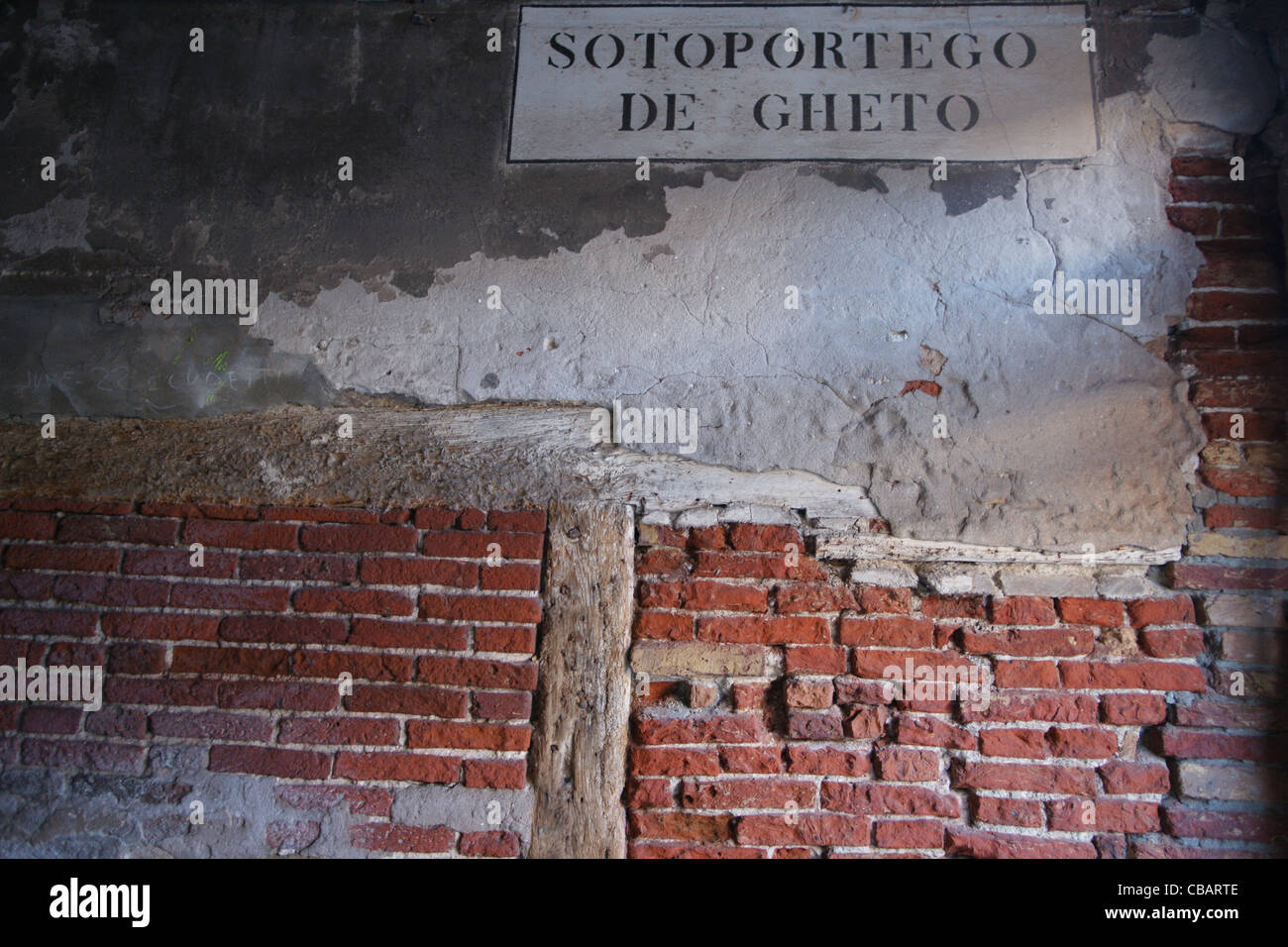 Campo de Ghetto Nuovo (Campo de Gheto Novo), Jewish Getto, Venice, Italy Stock Photo