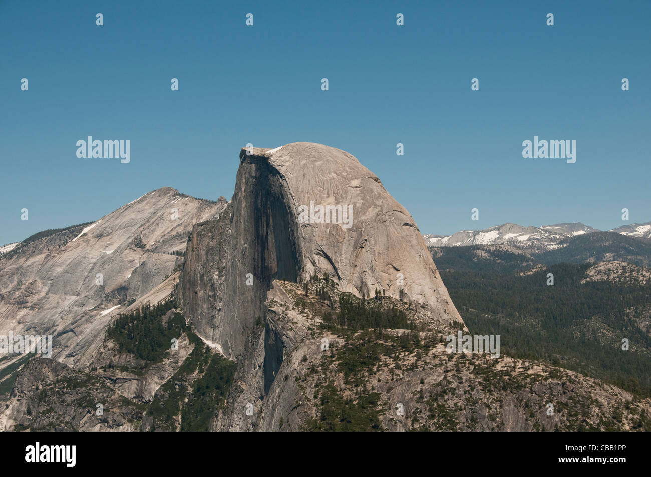 Half Dome, from Glacier Point, Yosemite National Park, California, USA. Photo copyright Lee Foster. Photo # california122343 Stock Photo