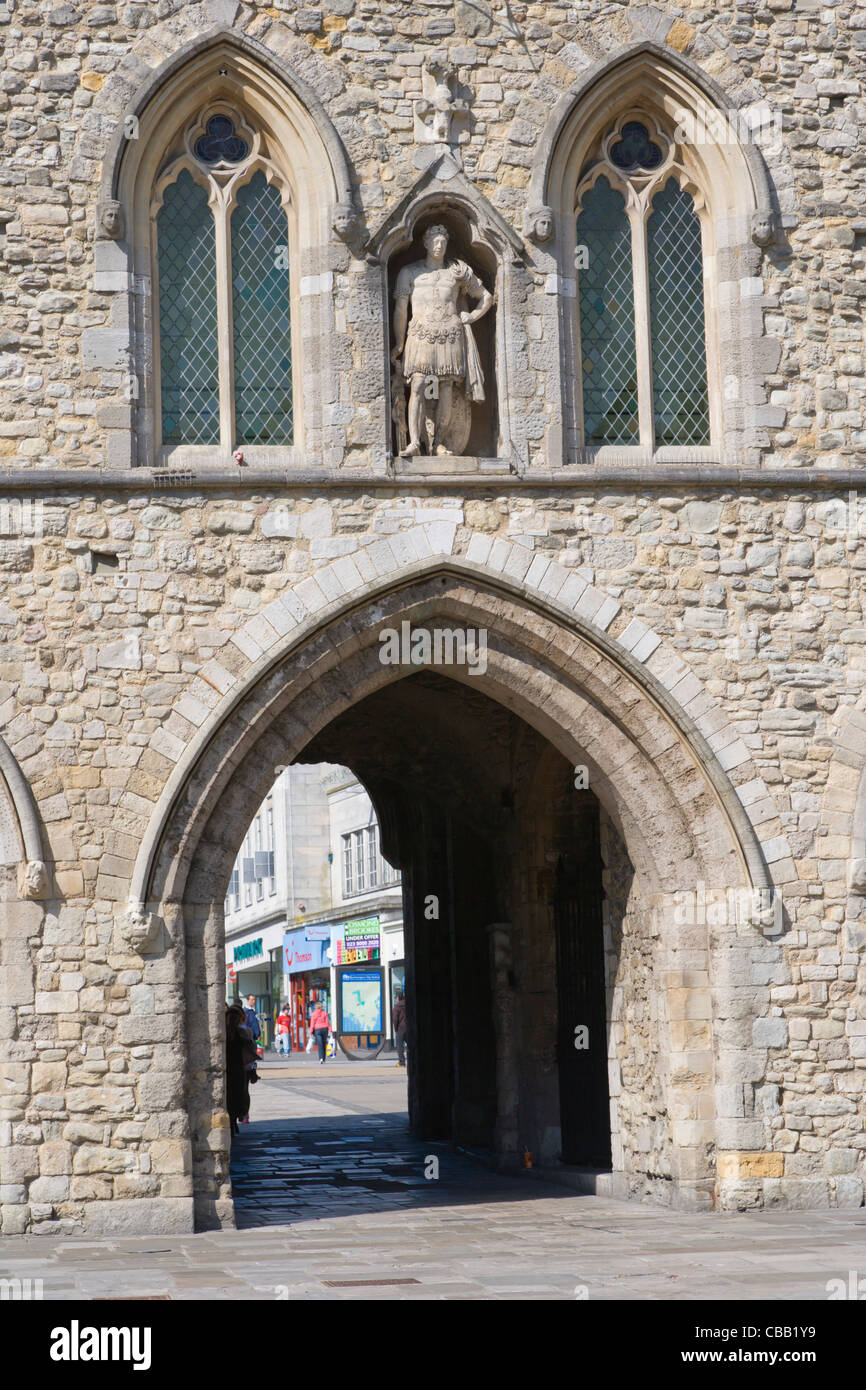 The Bargate from the south, High Street, Southampton, Hampshire, England, UK Stock Photo