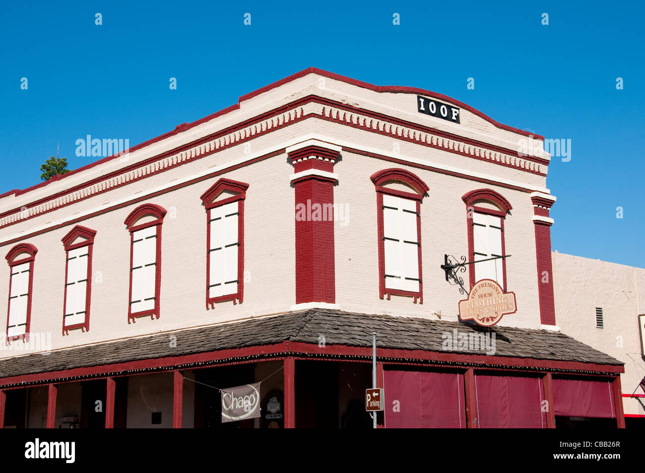Historic buildings, downtown, Mariposa; California, USA. Photo copyright Lee Foster. Photo
