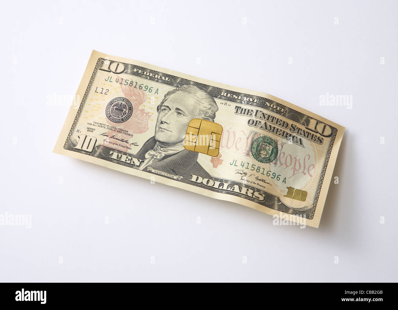 Bill with IC chip Stock Photo Alamy