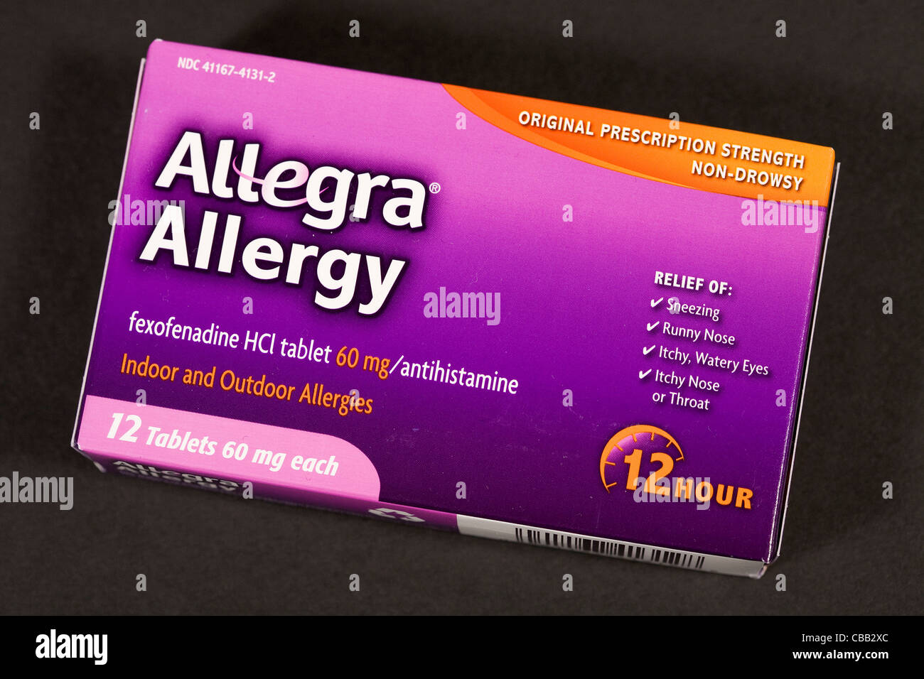 Allegra allergy medicine Stock Photo