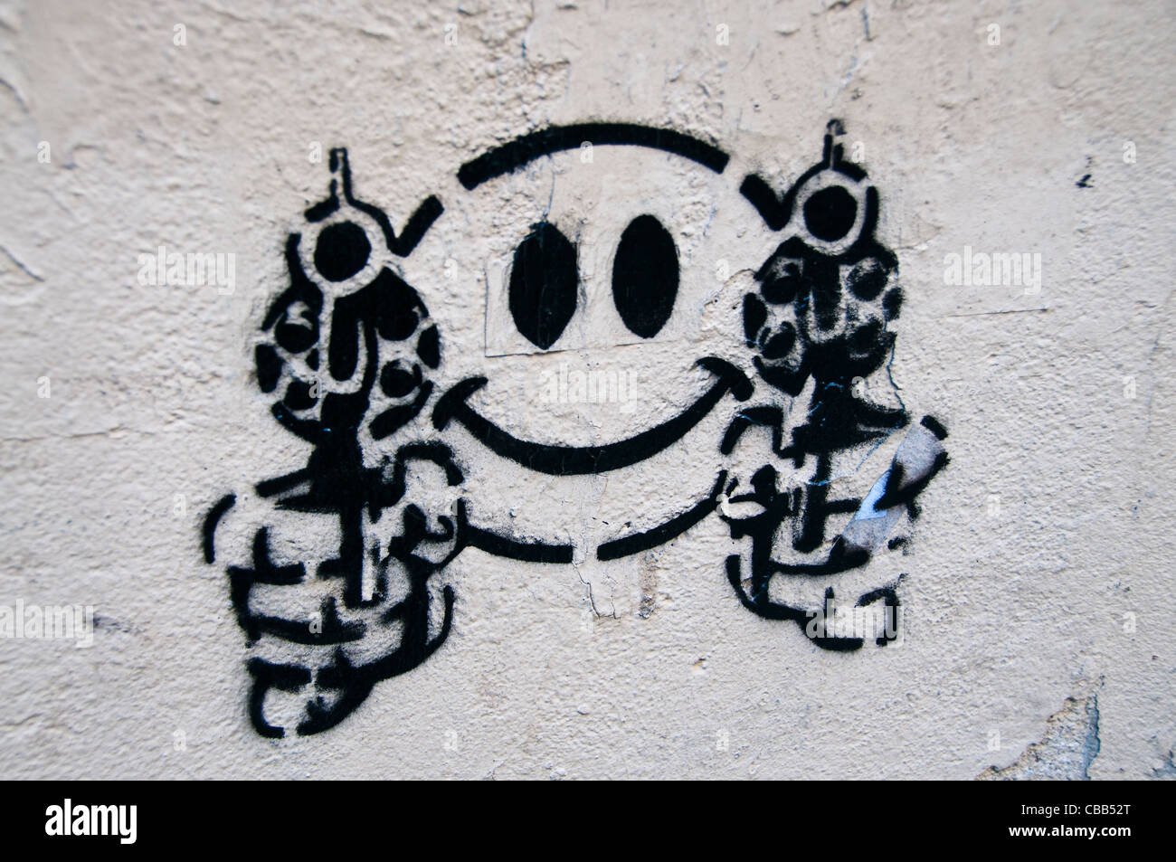 wall graffiti Stock Photo