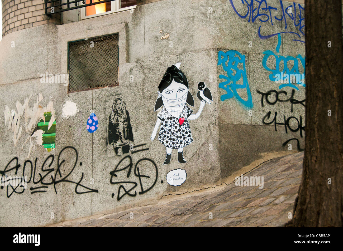 graffiti wall paris France Stock Photo Alamy