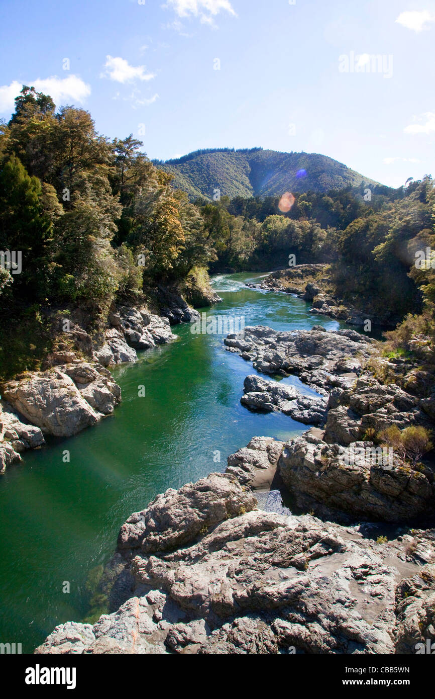 Pelorus River, Marlborough, South Island, New Zealand Stock Photo