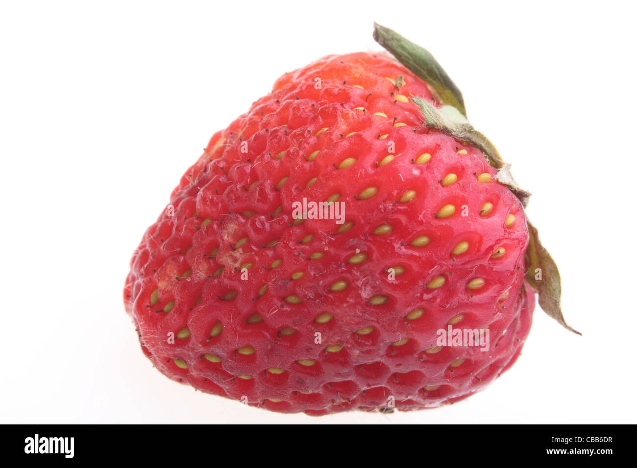 Fresh red strawberry isolated on white background Stock Photo - Alamy