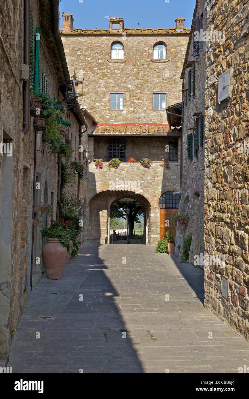 Tuscan Village Stock Photo