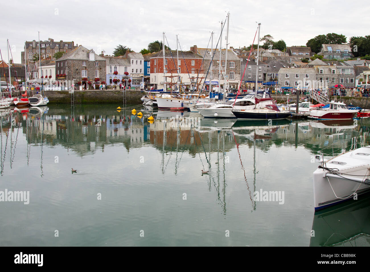 Padstow Habour, North Cornwall, England in August Stock Photo
