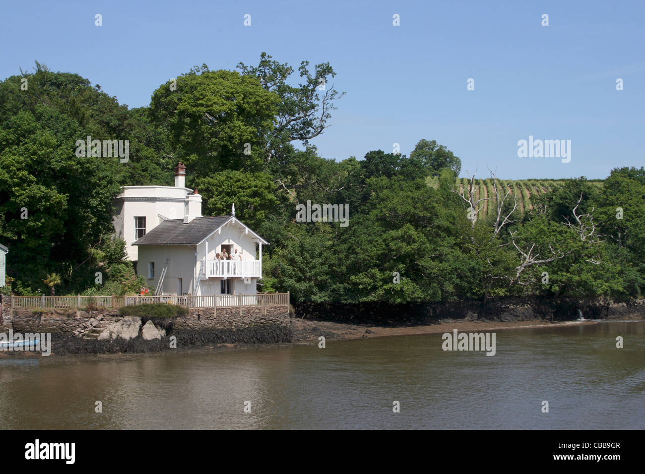 Greenway Boat House, Agatha Christie South Devon Stock Photo