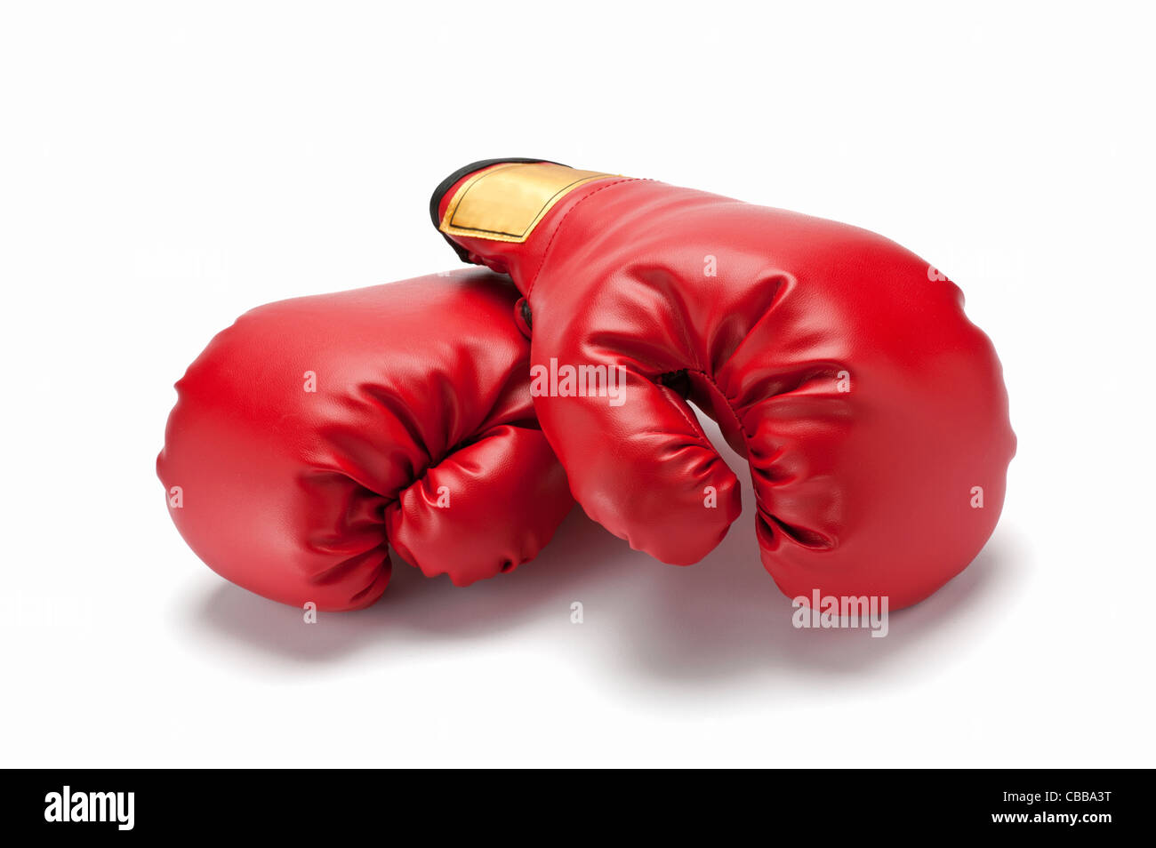 A pair of red boxing gloves Stock Photo