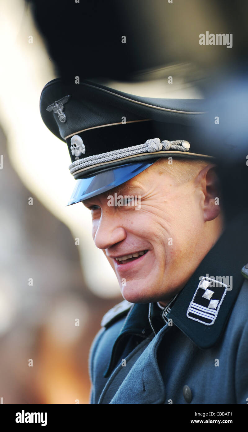 German actor Joachim Paul Assboeck smiles during shooting of historic movie Lidice by director Petr Nikolaev (CTK Stock Photo