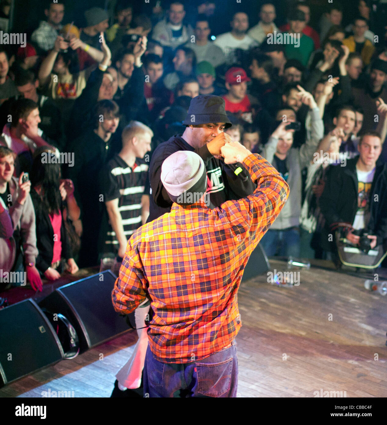 American hip hop band EPMD performs live in Prague on February 22, 2011. Parrish Smith pictured. (CTK Photo/Krystof Kriz) Stock Photo