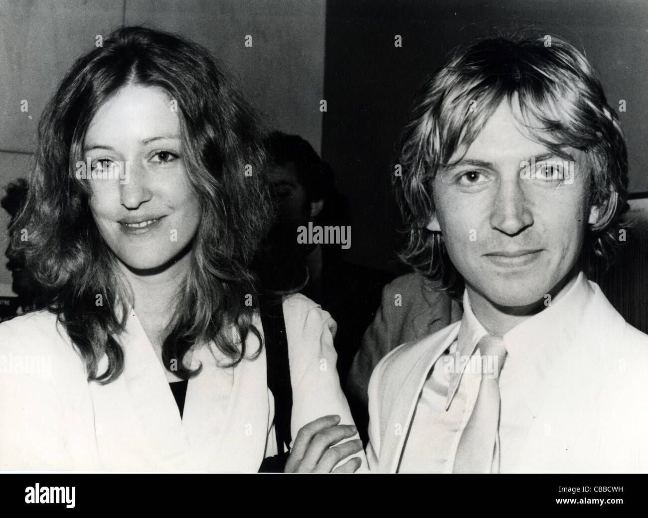THE POLICE Guitarist Andy Summers with second wife Kate 1984 Stock -