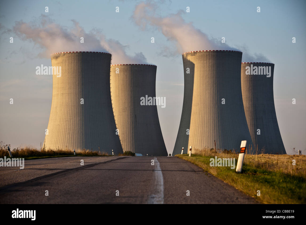 Cooling tower of the Nuclear power plant Temelin, Czech Republic. (CTK ...