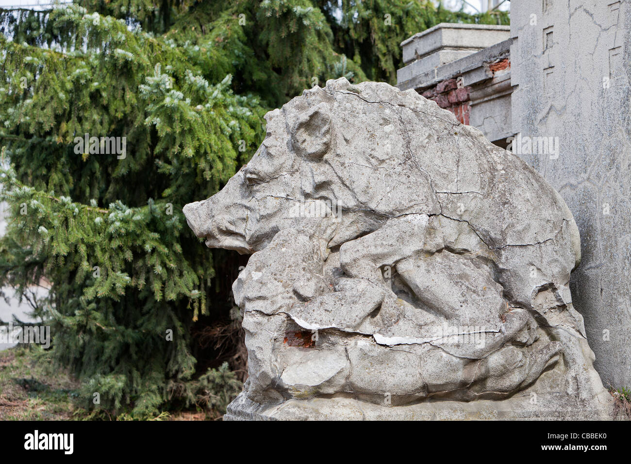 Premises of Lower castle in Panenske Brezany where resided Reinhard ...