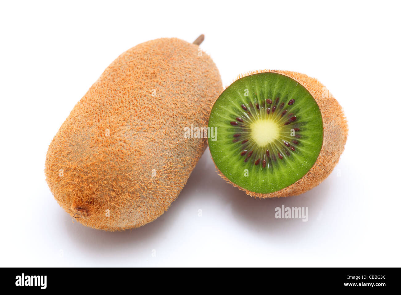 kiwifruit on white background close up shoot Stock Photo