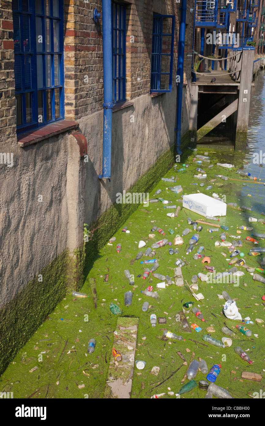 England, London, Pollution in the River Thames Stock Photo